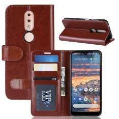 Nokia 4.2 - Læder cover / pung - Brun