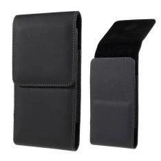 Universal Vertikal bæltetaske til iphone/smartphone - Str. 18 x 9 cm - Sort