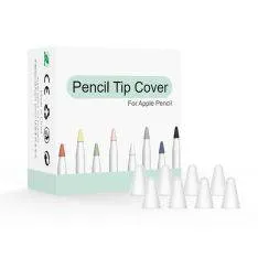 Apple Pencil - Beskyttelsescover Tip til din Apple Pen 8 stk. - Hvid