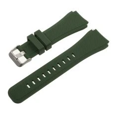 Samsung Galaxy Watch 46mm / Galaxy Watch3 45mm - Urrem i silikone 22mm - Militærgrøn
