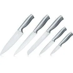 Swiss Haus - Knivsæt i 5 dele - Safir Keramisk Belægning - Z. Glacier Collection - Rustfrit stål
