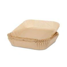 Papirforme til airfryer - Kvadratisk 20x20cm - 100stk
