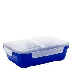 SMASH Divided Lunch Box | Madkasse med flytbar skillevæg | 1,0 L - Blå