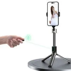 Dudao F18B Bluetooth Selfiestick / Tripod til smartphone - Sort