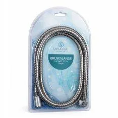 Aqualeaf Bruseslange krom - 1.5 meter
