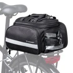 Wozinsky  cykeltaske 27L - Til bagagebærer - inkl. Regnslag - Sort