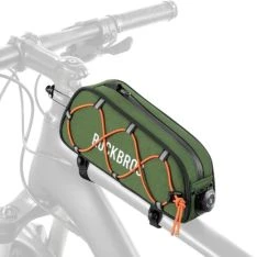 Rockbros cykeltaske 0,7L til overrør - Grøn