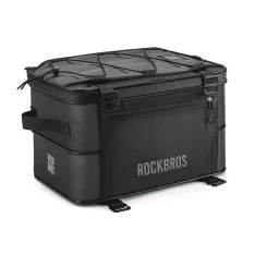 Rockbros Foldbar Cykeltaske til bagagebære 15-30L - Vandtæt - Sort