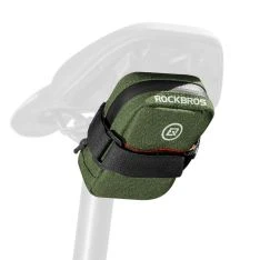 Rockbros cykelsadeltaske 0.35L - Med reflekser - Grøn