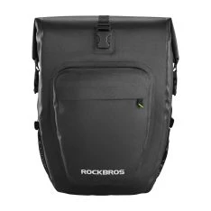 Rockbros vandtæt cykeltaske / Pannier til bagagebære 27L - Med skulderrem - Sort