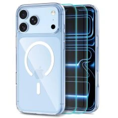 iPhone 17 Pro Max / 18 Pro Max - Tech-Protect FlexAir Magsafe cover inkl. 2 stk. Hærdet beskyttelsesglas - Clear