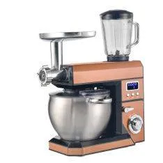 Swiss Haus 3-i-1 Køkkenmaskine 1500W / 8.5L Hakker/Blender/Røre - Z. Glacier Collection - Kobber