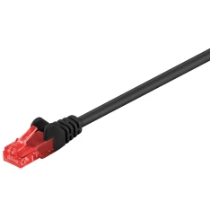 Cat 6 U/UTP Netværkskabel - Sort - 15 m
