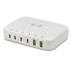 Trådløs oplader 15W - 7-i-1 Dock Total 100W - Hvid