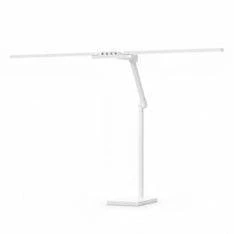 Transformbar Skrivebordslampe - Med svingarm og Square Base - 1600 Lumen - Hvid