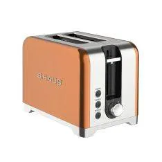 Swiss Haus retro brødrister 930W - 2 skiver - 7 risteindstillinger - Lake Geneva - Kobber