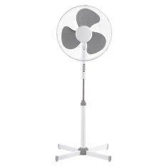 Platinet Gulvventilator ø40cm / H120 cm - 3 hastigheder / Sving funktion - Hvid/Grå