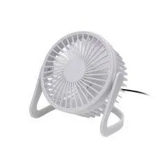 Platinet USB bordventilator Ø15cm / Lydsvag & Tiltbar - Hvid