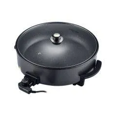 Swiss Haus elektrisk stegepande / multicooker 1500 / Ø42cm - Basel Premium - Sort