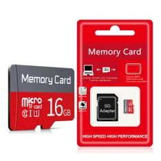 16GB MicroSD TF Hukommelseskort Class 10 - inkl. SD kort Adapter