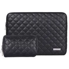 MacBook/Laptop sleeve - Str. 37.3*26.5 - Inkl. Lille sleeve til smartphone - Sort