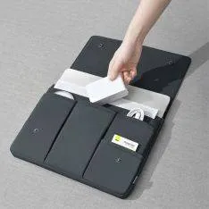 Vandtæt laptop sleeve/taske 32,5x24 cm - Multirum - Sort