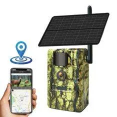 Vildtkamera H50 - 4G /GPS med solcellepanel og bevægelsesensor 