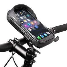 WHEEL UP - Cykelholder & taske til iPhone/smartphone - Vandtæt - Sort