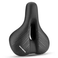 Cykelsadel - Ergonomisk design med trykaflastende højelastisk skum - Sort