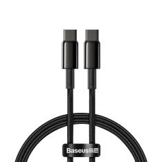BASEUS - Gold Fast - USB-C til USB-C PD 100W /5A oplader kabel 1m - Sort