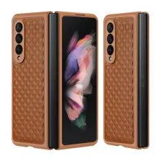 Samsung Galaxy Z Fold4 5G - DUX DUCIS Venice ægte  cover - Brun