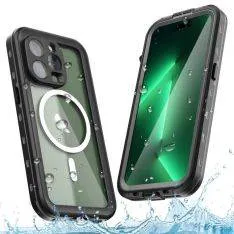 iPhone 14 Pro - REDPEPPER Dot+ Vandtæt Magsafe cover - Transparent/Sort