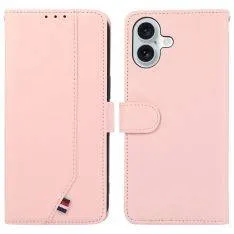 iPhone 16 - RFID læder cover / pung - Pink