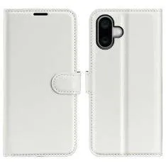 iPhone 16 - Læder cover / pung - Hvid