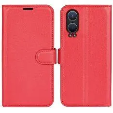 OnePlus Nord CE4 Lite - Læder cover / pung - Rød