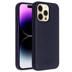 iPhone 14 Pro - Qialino Magsafe cover i ægte læder - Blå