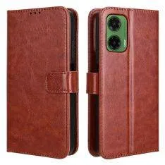 Motorola Moto G35 5G - Læder cover / pung - Brun