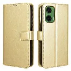 Motorola Moto G35 5G - Læder cover / pung - Guld