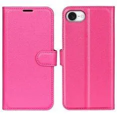 iPhone 17e / 16e - Læder cover / pung - Rosa