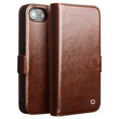 iPhone 17e / 16e - QIALINO Classic Slim ægte læder cover - Brun