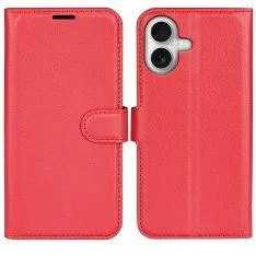 iPhone 17 - Læder cover / pung - Rød