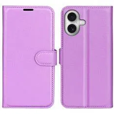 iPhone 17 - Læder cover / pung - Lilla