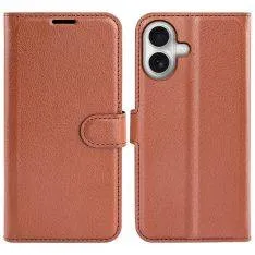 iPhone 17 - Læder cover / pung - Brun