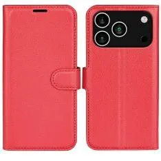 iPhone 17 Pro - Læder cover / pung - Rød