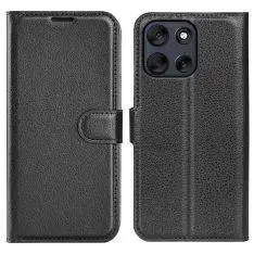 Motorola G56 5G - Læder cover / pung - Sort