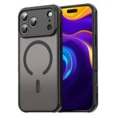 iPhone 17 Pro Max - Shockproof magnetisk cover - Magsafe kompatibel - Sort
