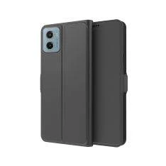 Motorola G06 /  G06 Power - Slim Læder cover - Sort