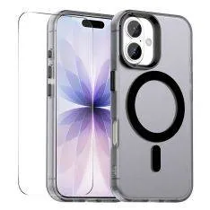 iPhone 17 - Magnetisk magsafe kompatibel cover - Inkl. Hærdet beskyttelsesglas - Sort