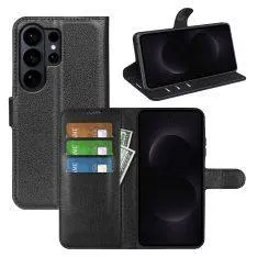Samsung Galaxy S26 Ultra - Læder cover / pung - Sort