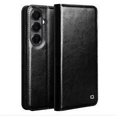 Samsung Galaxy S26 Plus - QIALINO "Classic" ægte læder cover / pung - Sort